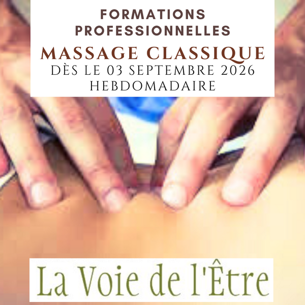 Massage Classique - 150 heures - Cycle 2