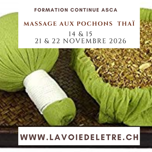Massage aux pochons Thaï - Formation Continue