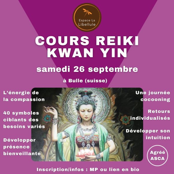 Cours de Reiki Kwan Yin