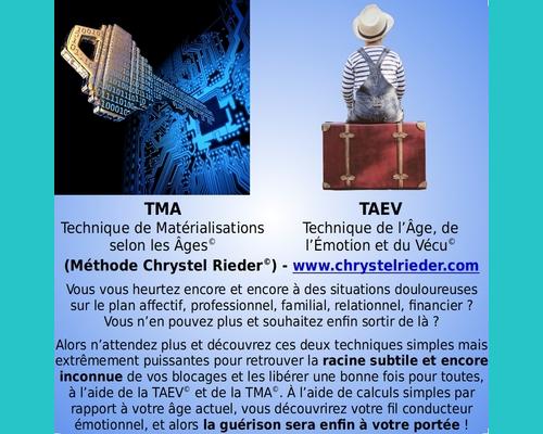 TAEV et TMA, les techniques phares de la Méthode Chrystel Rieder